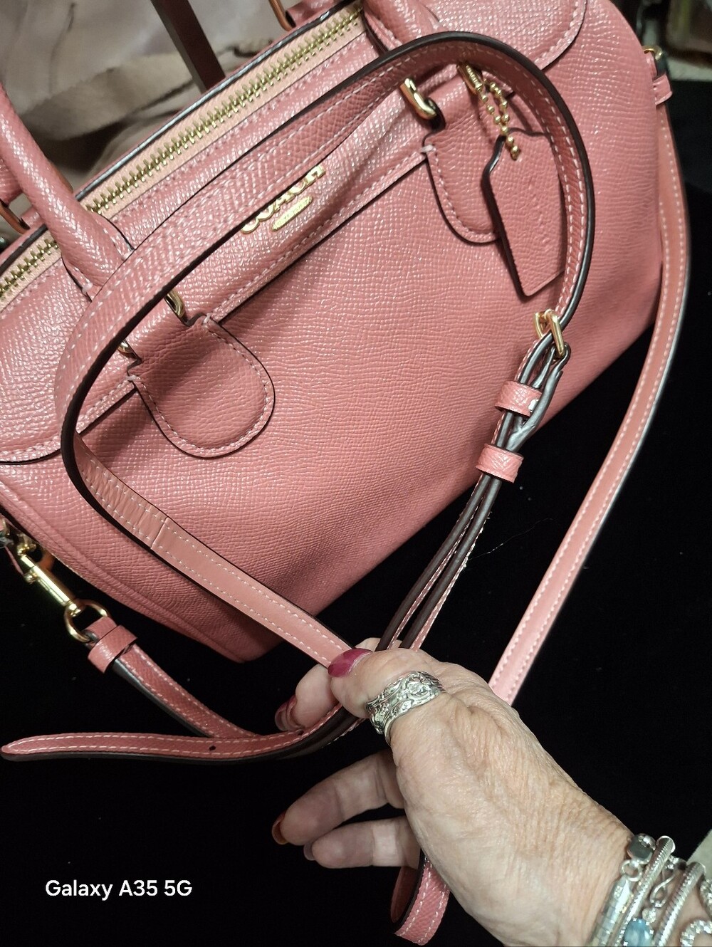Coach Mini Bennett Satchel with crossbody strap 9x6.5x5 - Picture 6 of 14